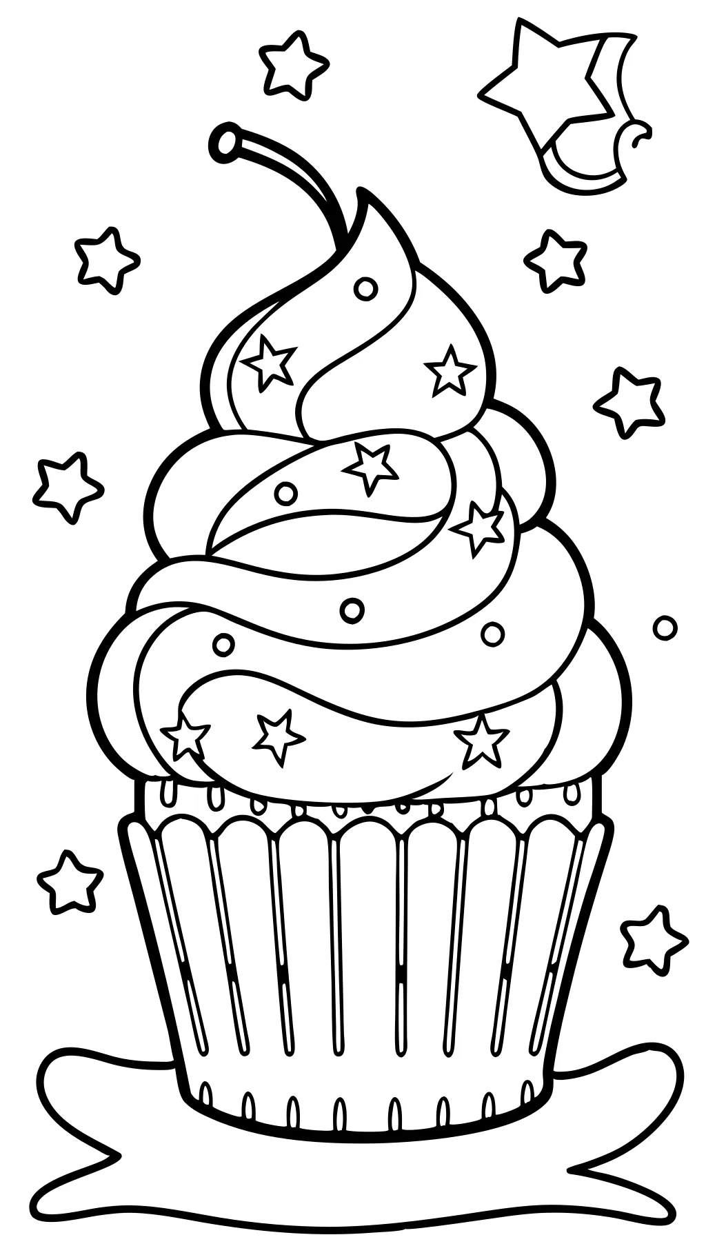 coloring pages cupcake